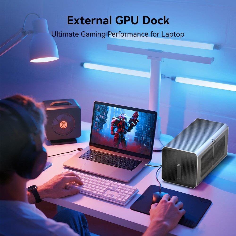 Acasis Thunderbolt 4 eGPU Dock 40Gbps for Video Editing 3D Rendering & Gaming
