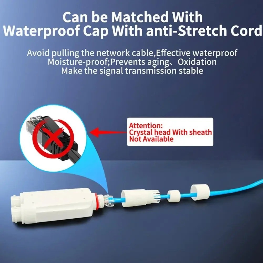 2 Port Waterproof POE Repeater IP66 10/100Mbps 1 To 2 PoE Extender Support