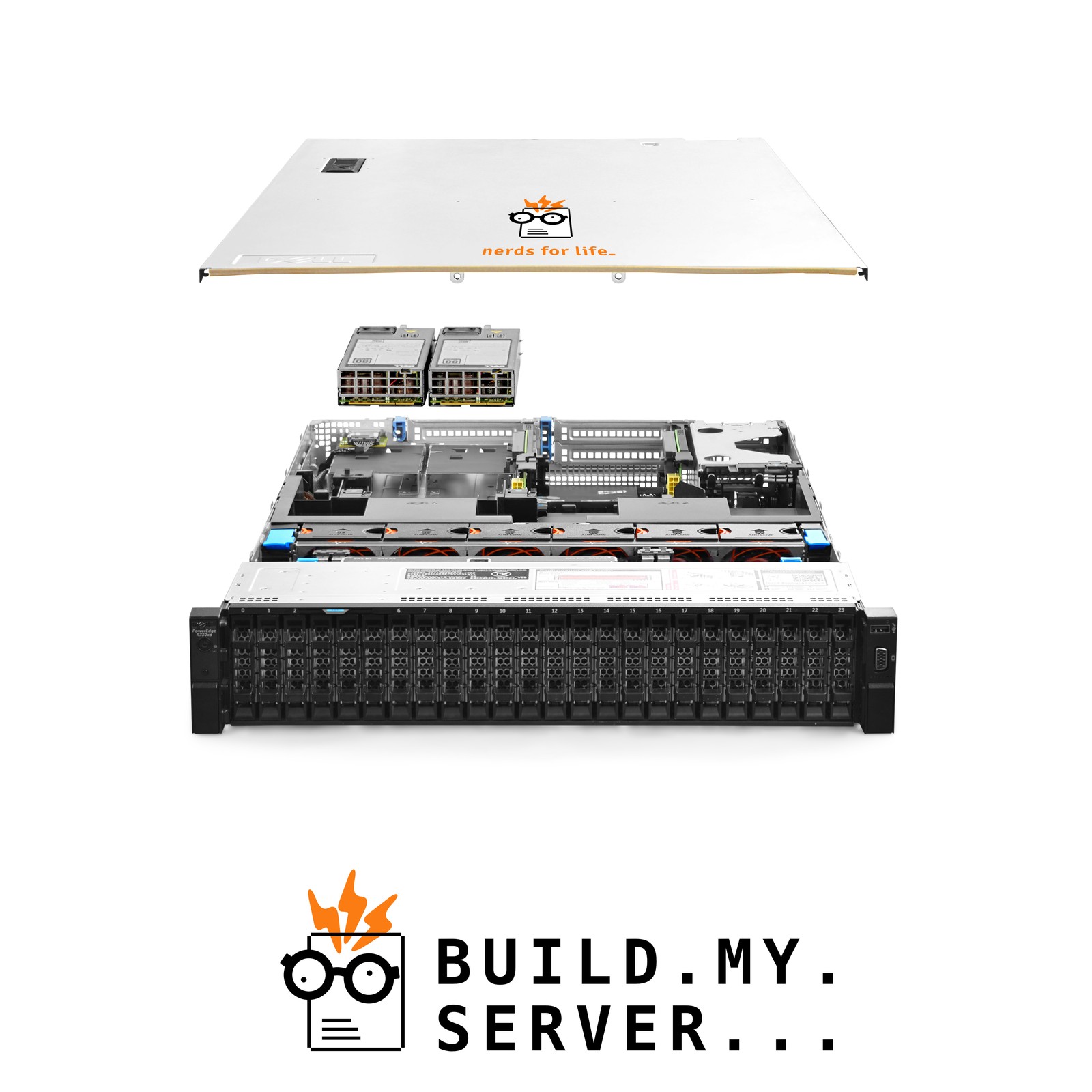 Dell PowerEdge R730xd 24-Bay SFF Server 2.60Ghz 20-Core 48GB RAM + 24x Caddies