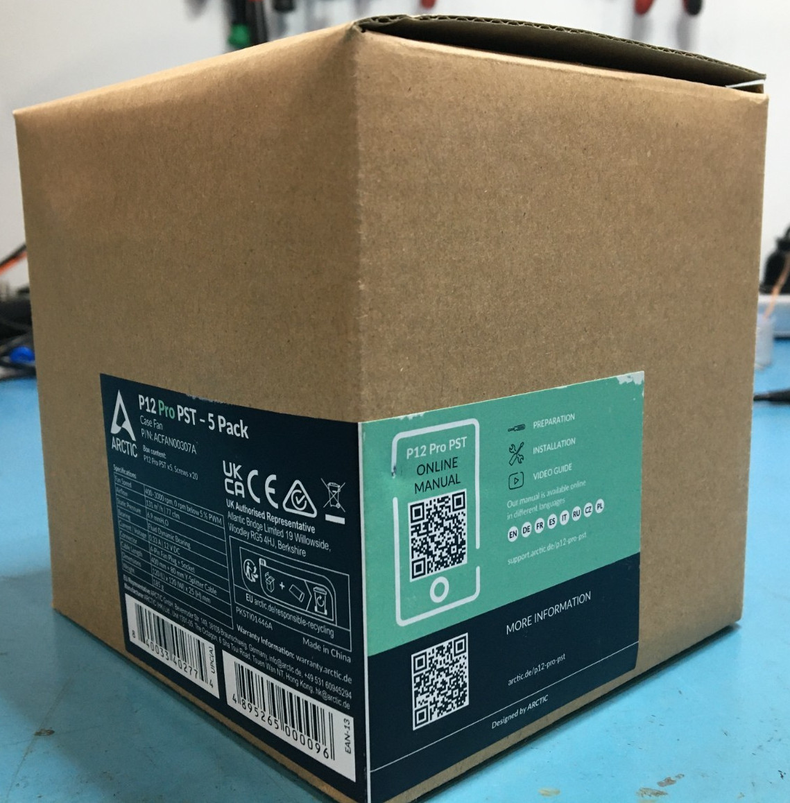 Brand New ARCTIC P12 Pro PST (5 Pack) 120 mm Case Silent Fan.