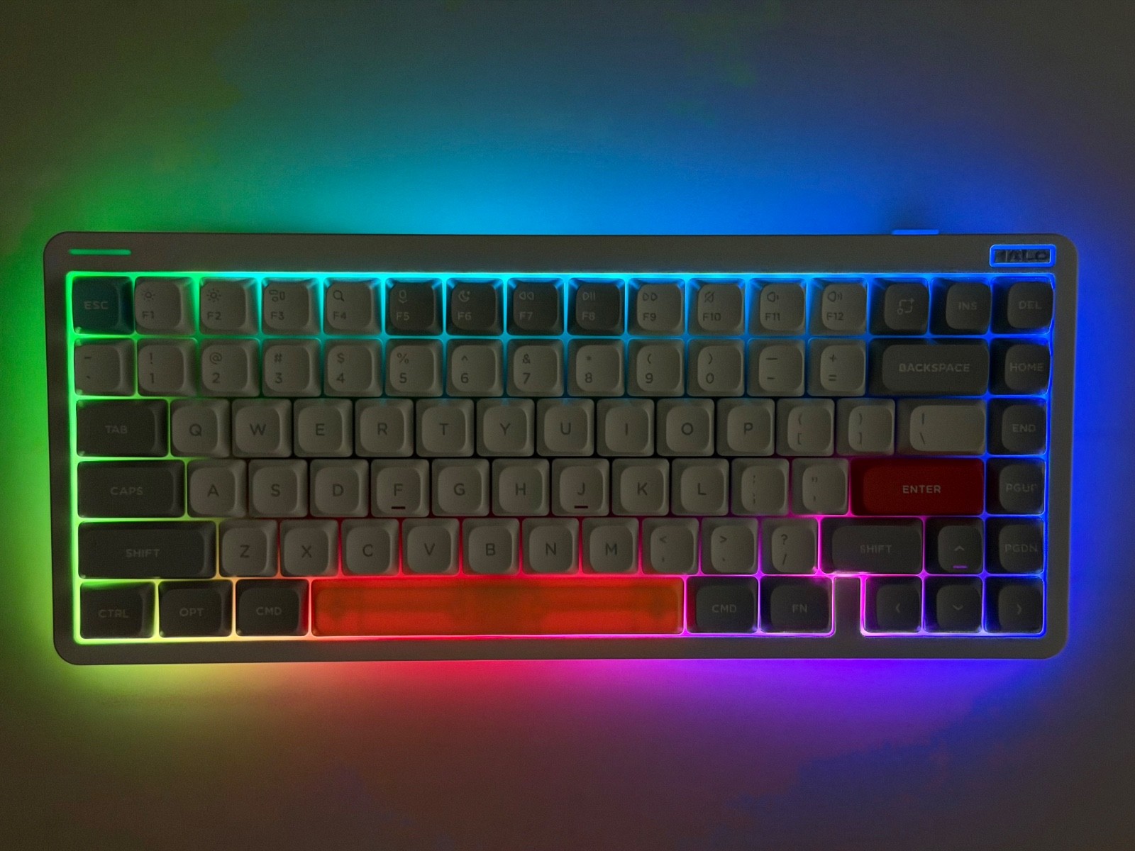 NuPhy Halo75 V2 QMK/VIA Wireless Mechanical Keyboard – White; Cherry Switches