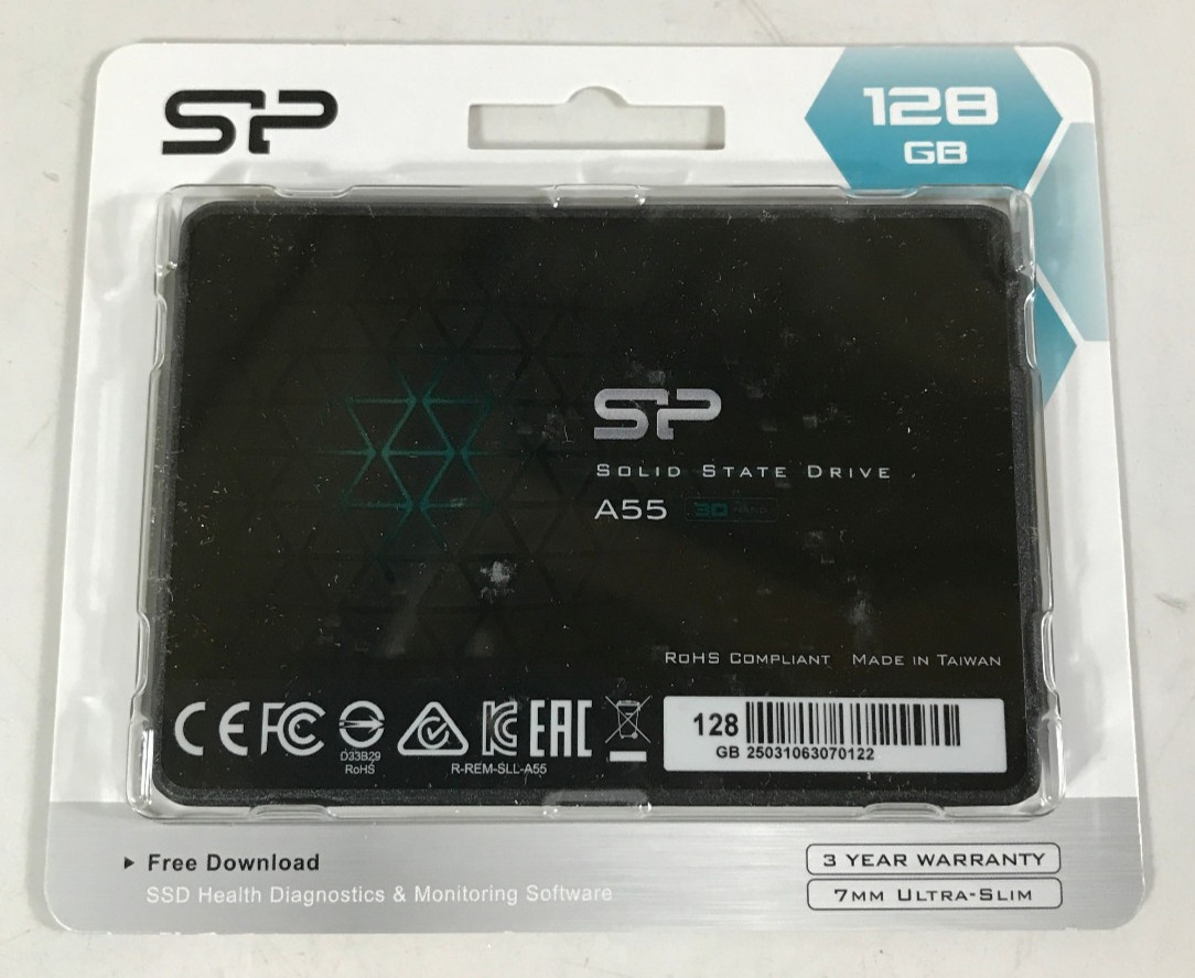 Silicon Power 128GB SSD 3D NAND A55 SATA III 2.5″ Internal Solid State Drive
