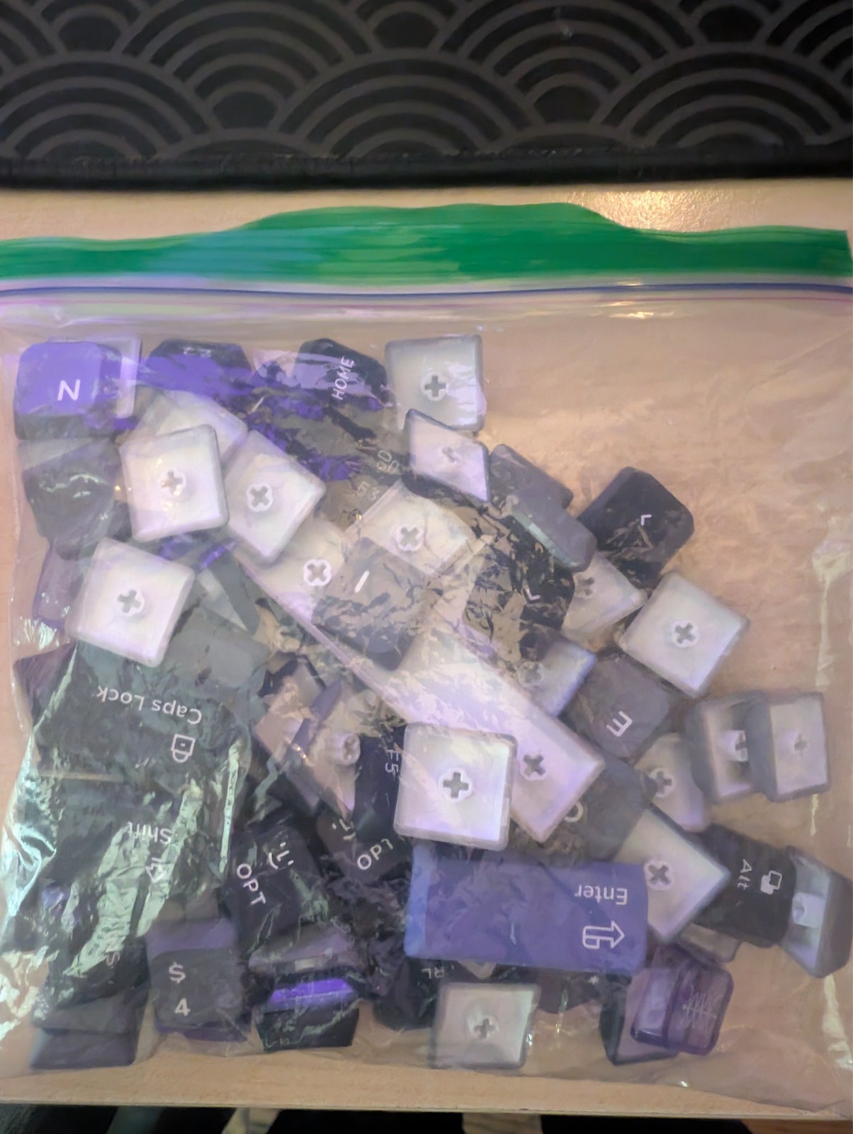 KEYCAPS ONLY NuPhy Air75 HE KEYCAPS ONLY Black Gray Purple White Keycaps
