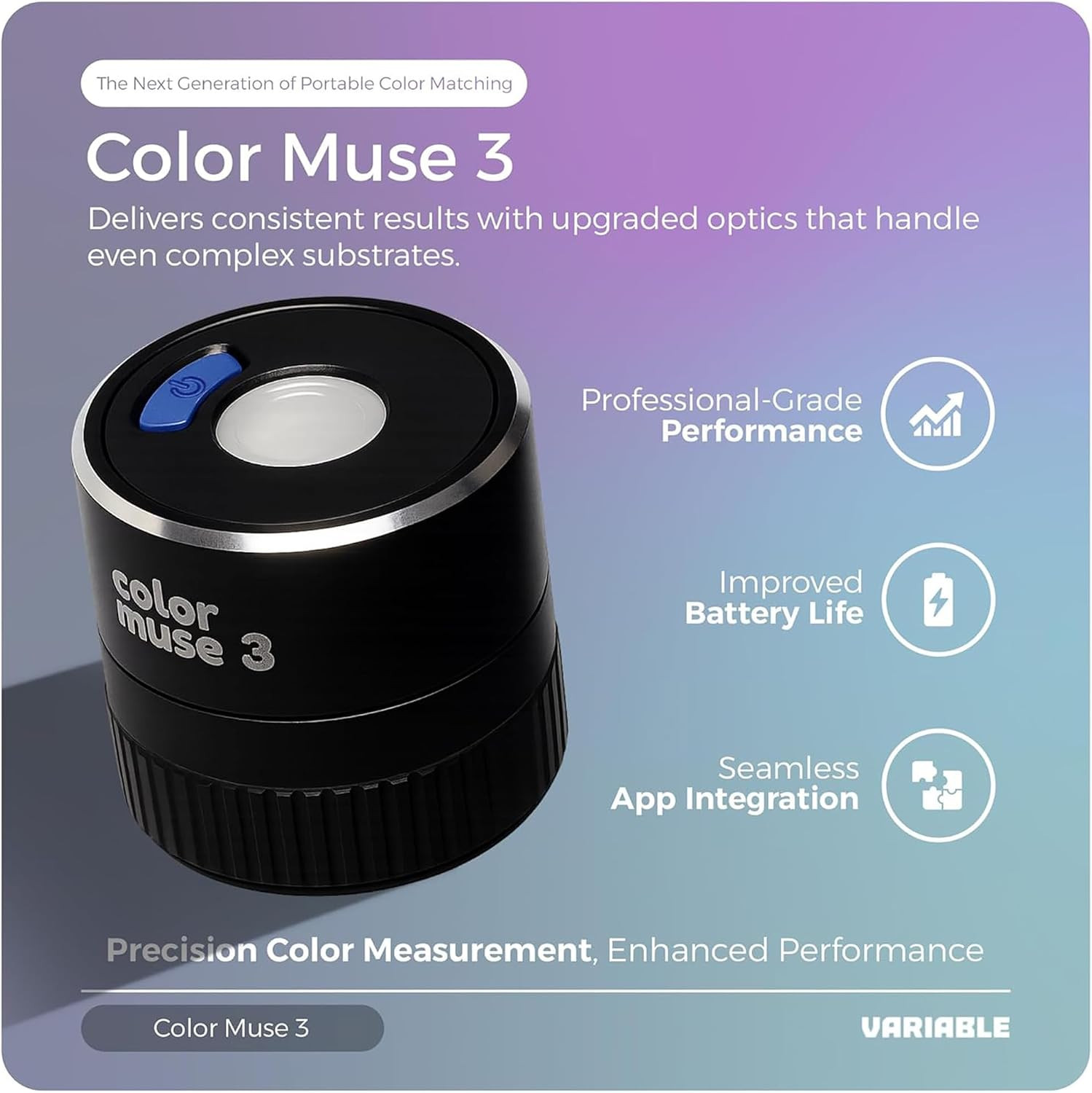 3 Portable Color Matching and Paint Scanner Device with Protective Travel Case –