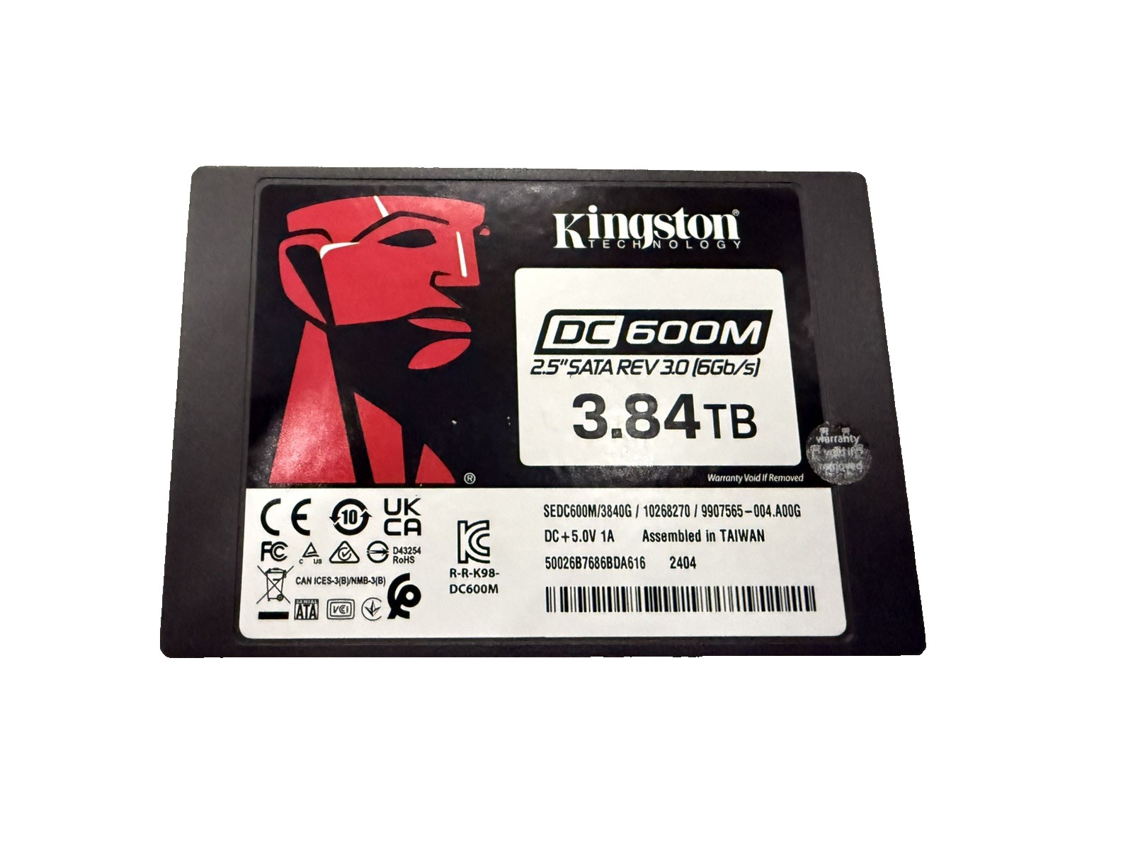 Kingston DC600M 3.84TB Enterprise SSD SATA 6Gb/s SEDC600M/3840G OPEN BOX 0 HOURS