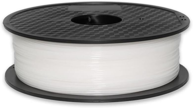 PP 1.75Mm White 3D Printer Filament, 1Kg/2.2Lb, Dimensional Accuracy +/- 0.05