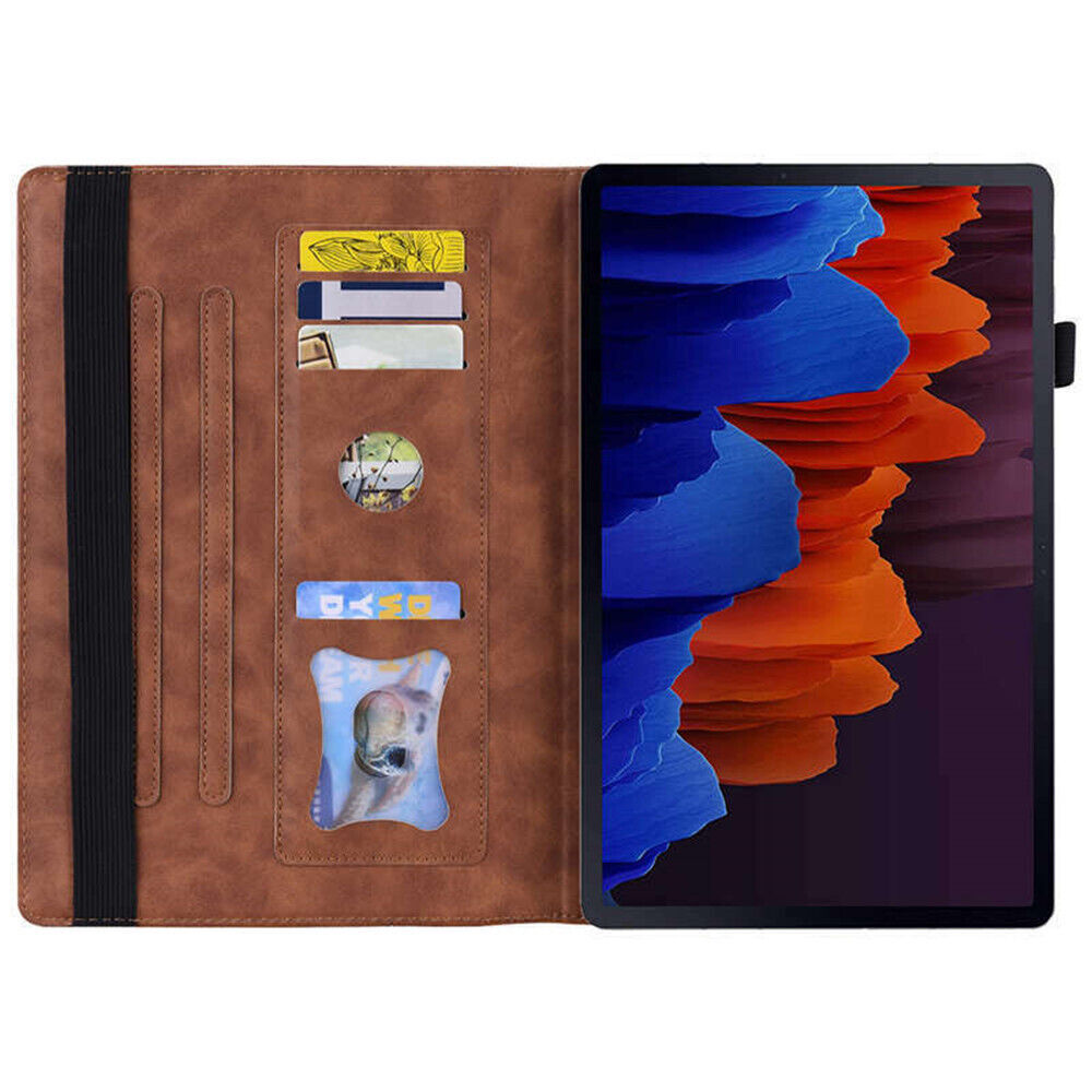 For Samsung Galaxy Tab S9 S8 Ultra S7 Plus Tablet Leather Case Flip Stand Cover