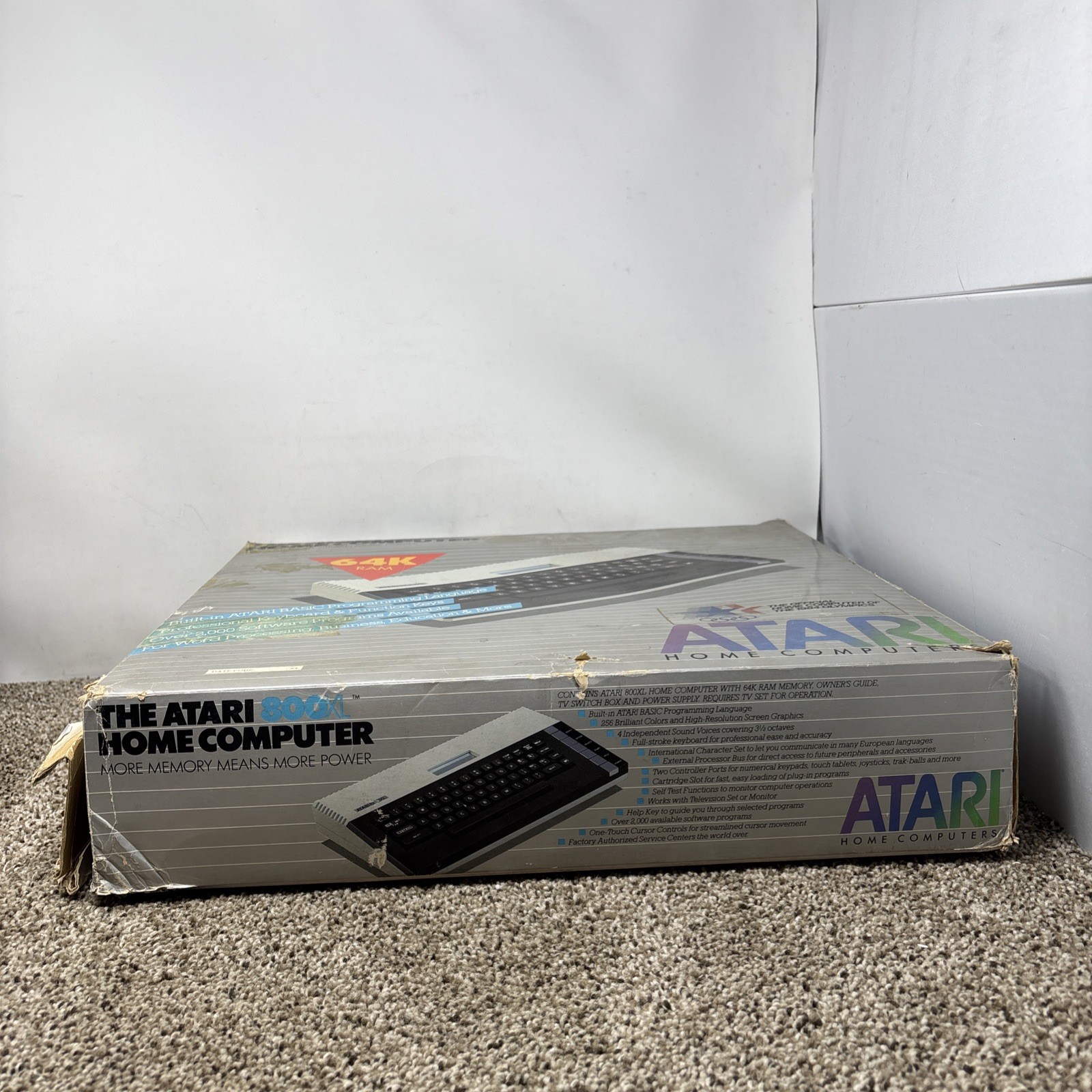 Vintage ATARI 800 XL 8-Bit Computer w/ Power Supply In Box Tested & Works