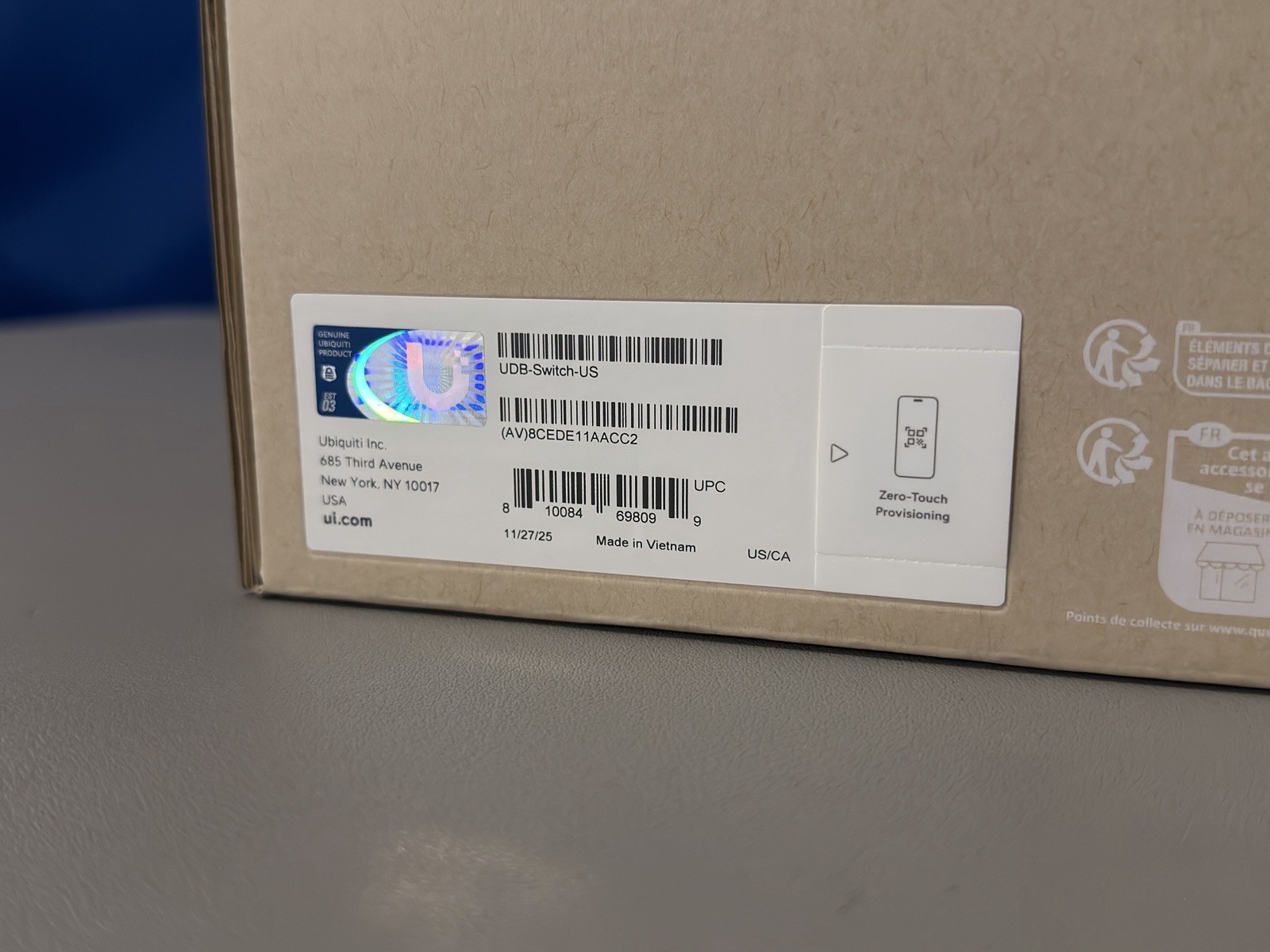 Ubiquiti Device Bridge Switch Compact (UDB-Switch-US) UniFi NIB