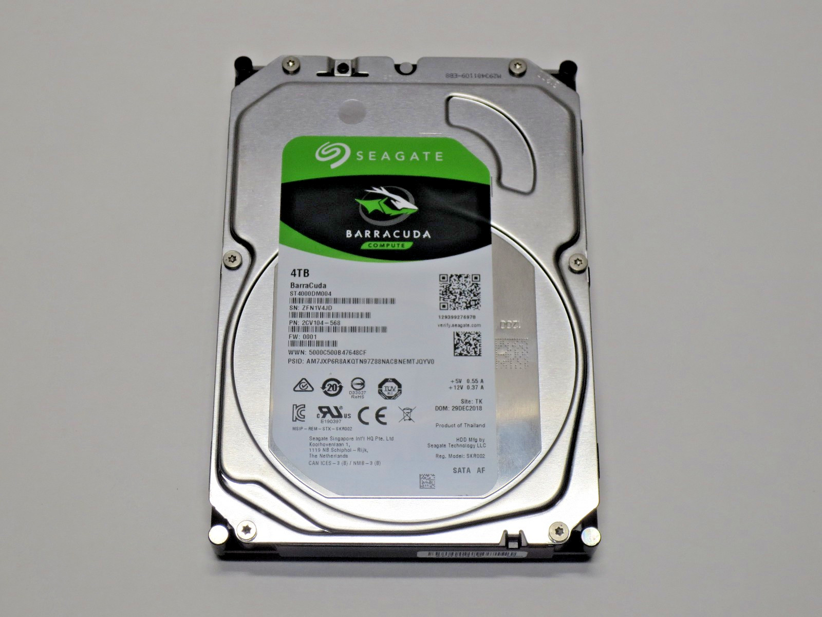 Seagate BarraCuda 4TB 3.5″ SATA PC Computer Hard Disk Drive HDD, ST4000DM004