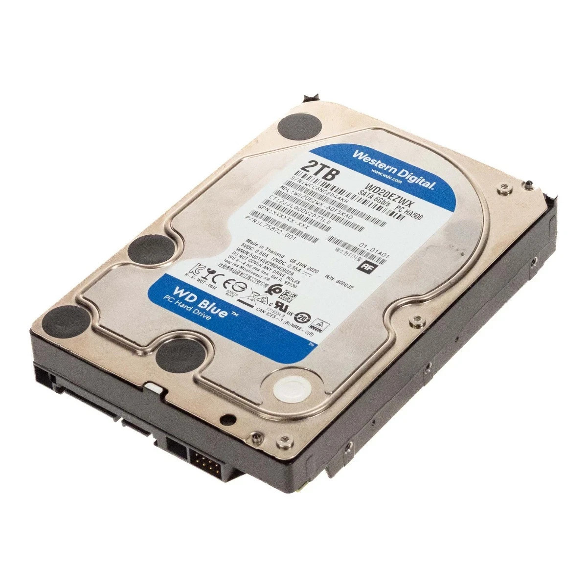 Western Digital WD BLUE WD20EZWX 2TB 7200rpm 64MB SATA III 3.5” HDD