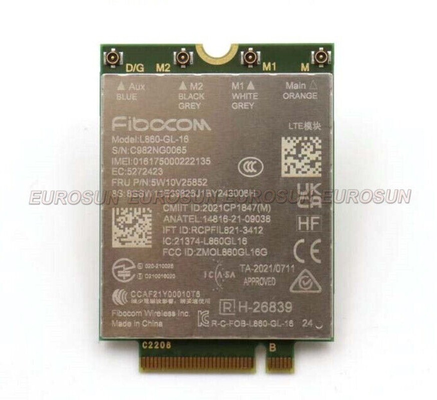 New For Thinkpad P14s Gen4 T14 G3 Magic Bay Studio 4G Wireless Module 5W10V25852