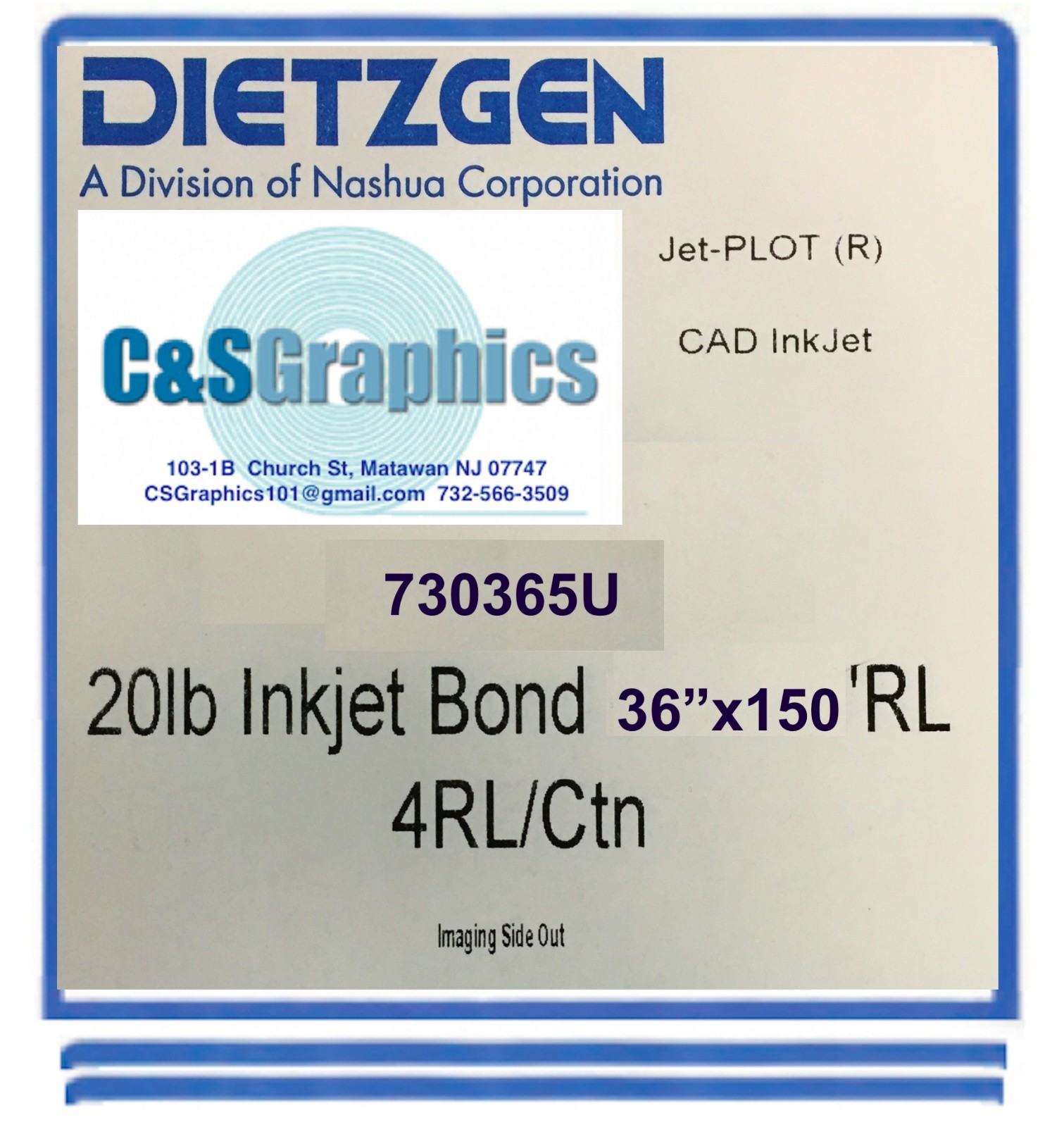 40 ROLLS 36” X 150′ 20lb InkJet Bond Plotter Paper