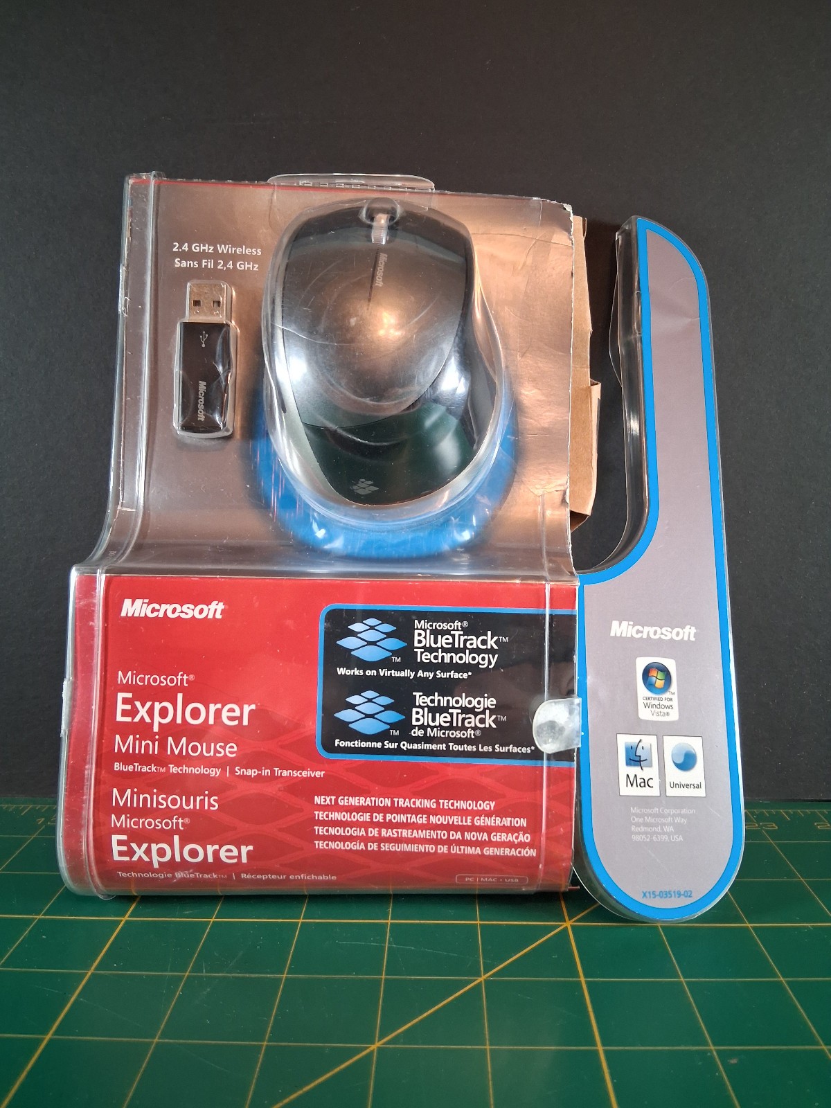 Microsoft Explorer Mini Mouse BlueTrack Technology 2.4GHz Wireless 1363 Vista XP