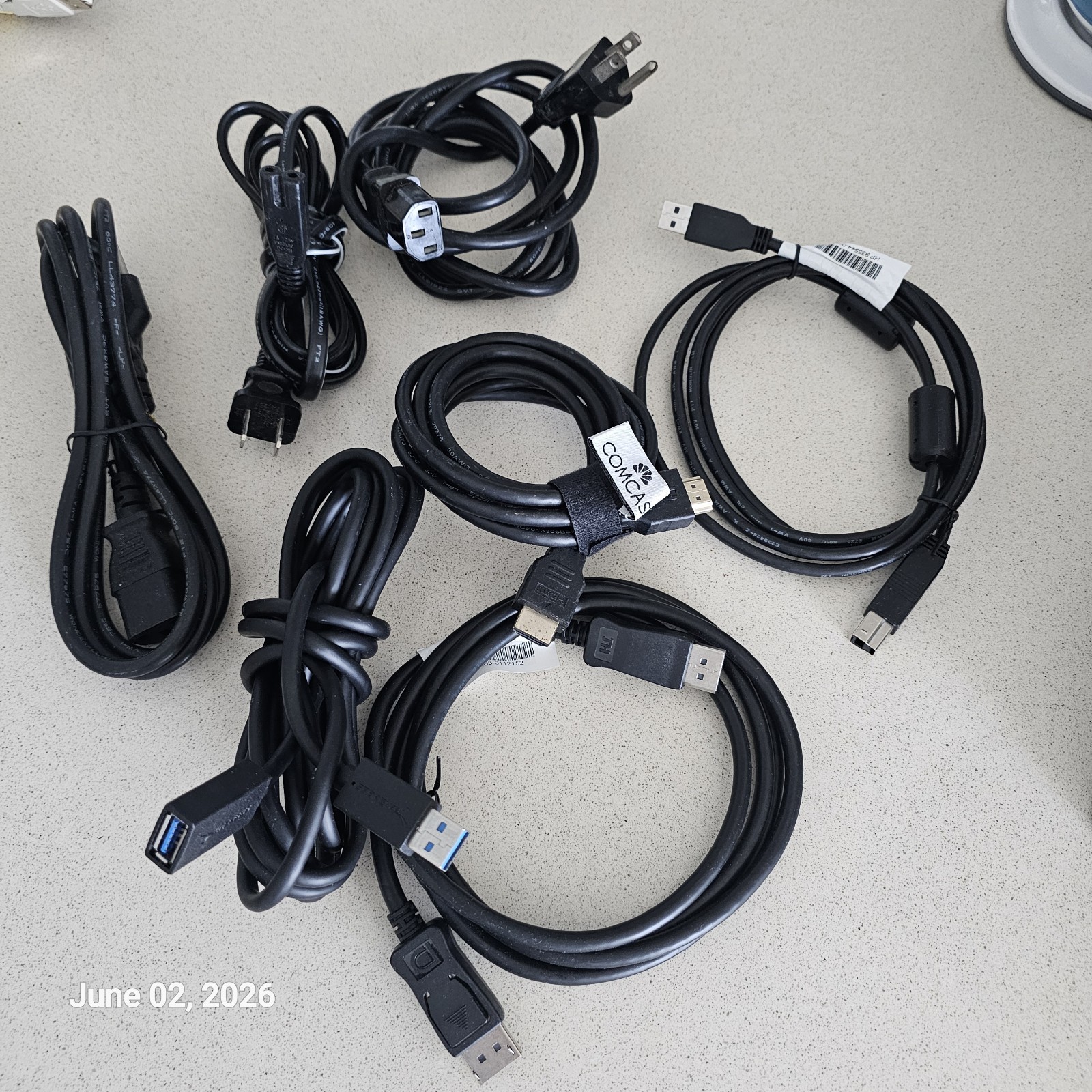 Electronic Accessory Lot Chargers Cable Cords Walkman CD Plugs HDMI Adapters