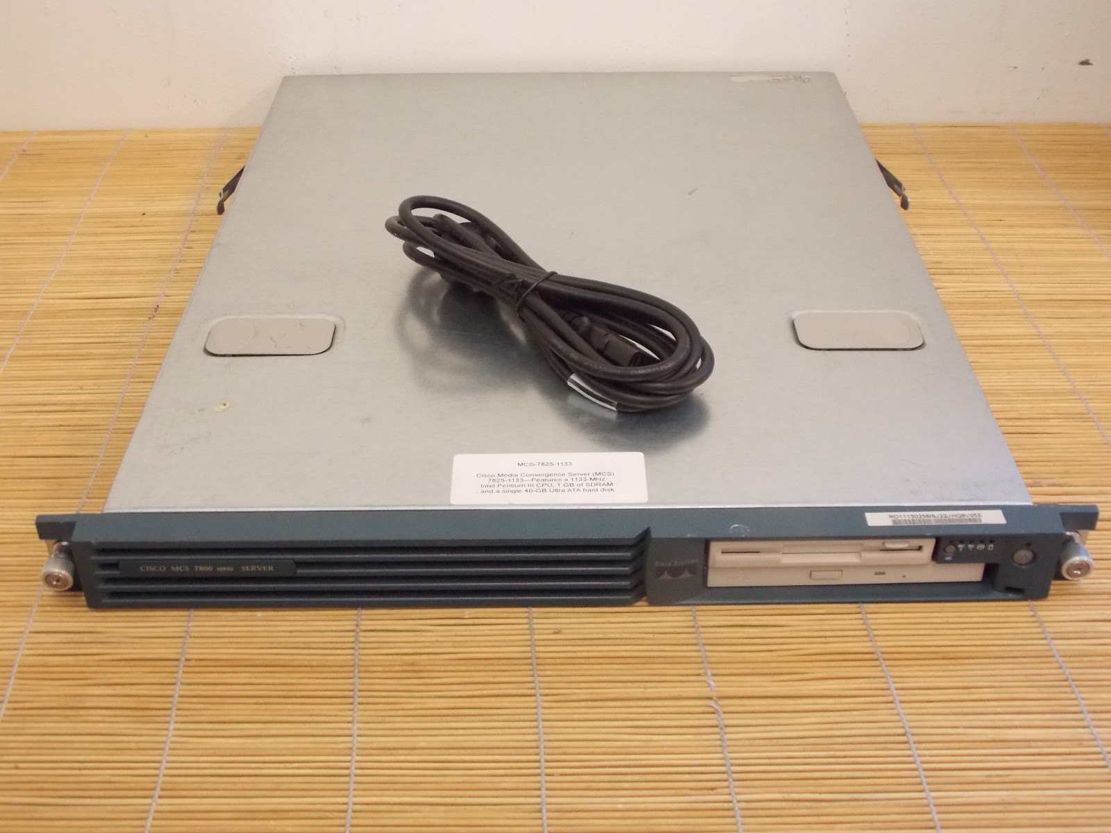 Cisco MCS-7825-1133-HW Unified Communications voice, video data, mobility server
