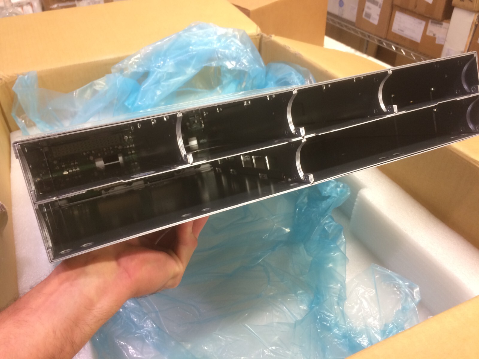 PROMISE TECHNOLOGY VTRAK E310S 12 BAY CAPACITY-8 500GB HARDRIVES INSTALLED