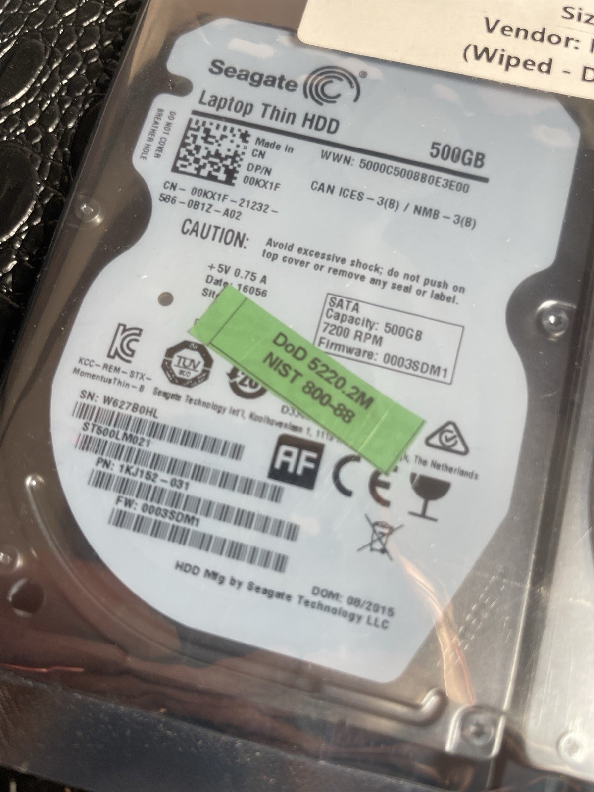 Lot of 8 500GB 2.5″ Laptop PC Thin HDD SATA Hard Disk Drive Mixed Major Brands