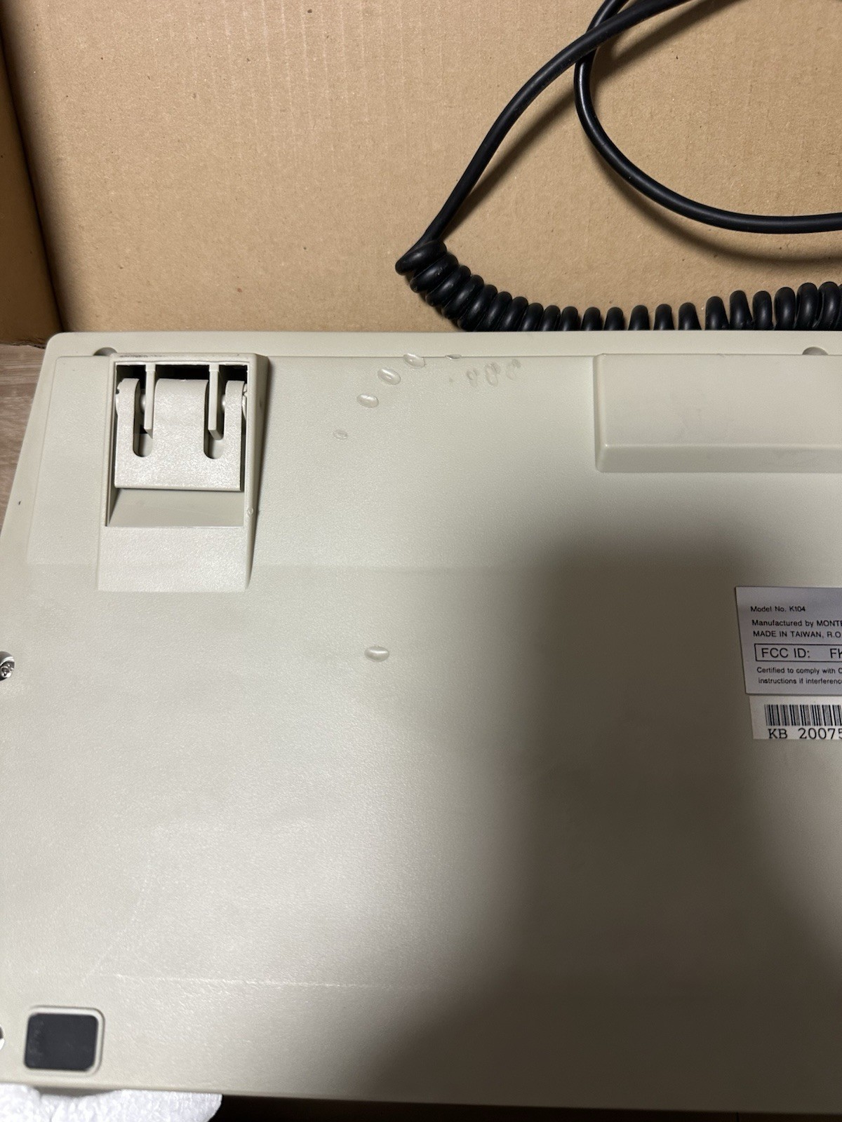 Vintage Monterey K104 Mechanical Keyboard QWERTZ ISO-DE Original Box / FKF456K-104