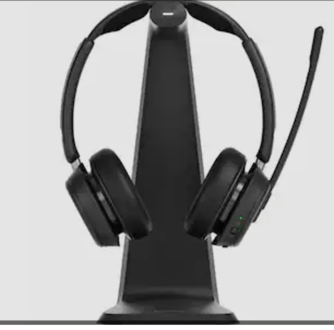 EPOS IMPACT 1061 ANC Wireless Bluetooth USB-C Dual Over-Ear Headset Black