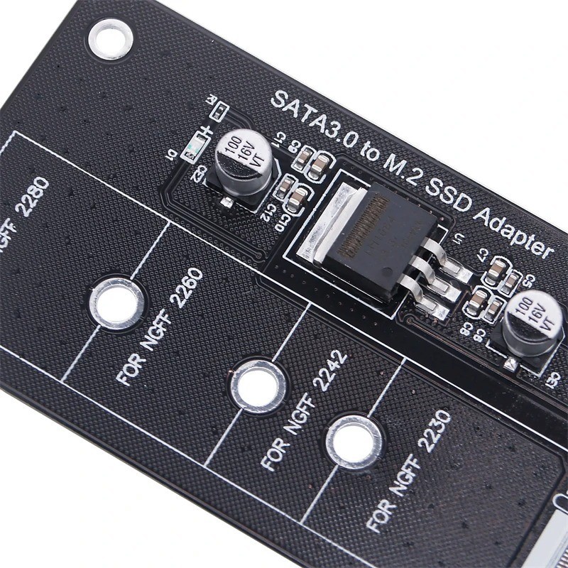 M.2 NGFF SATA SSD to 2.5″ SATA Adapter Card B+M Key Converter 6Gbps Boot Support