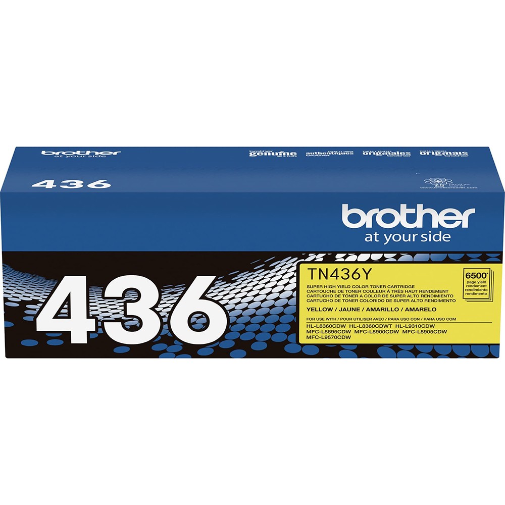 Brother Super High-yield Toner Cartridge, Yellow, Yields approx. 6,500 pages