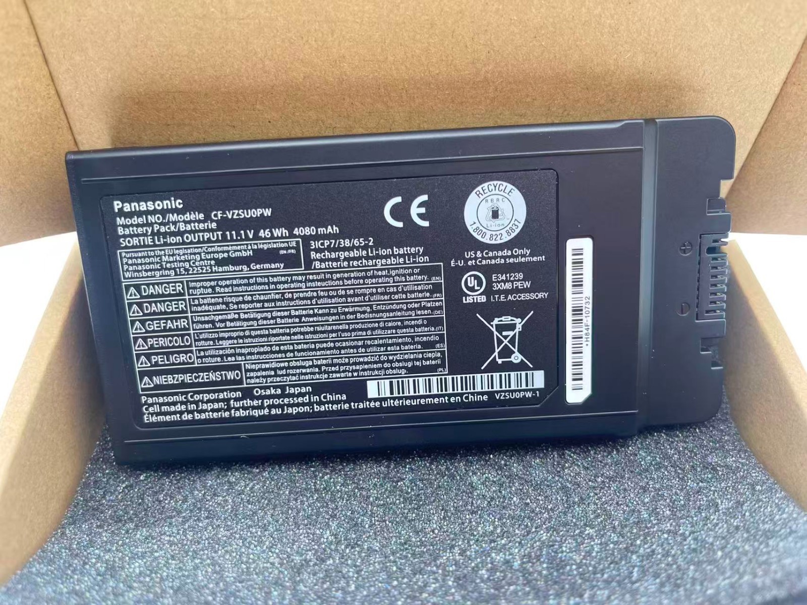 Genuine CF-VZSU0PR CF-VZSU0PW Battery For Panasonic Toughbook CF-54 MK1 OEM 46WH