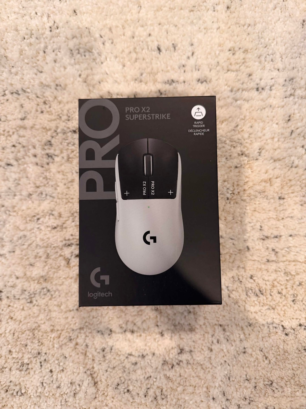 NEW Logitech – PRO X2 SUPERSTRIKE LIGHTSPEED Lightweight Wireless Gaming Mouse