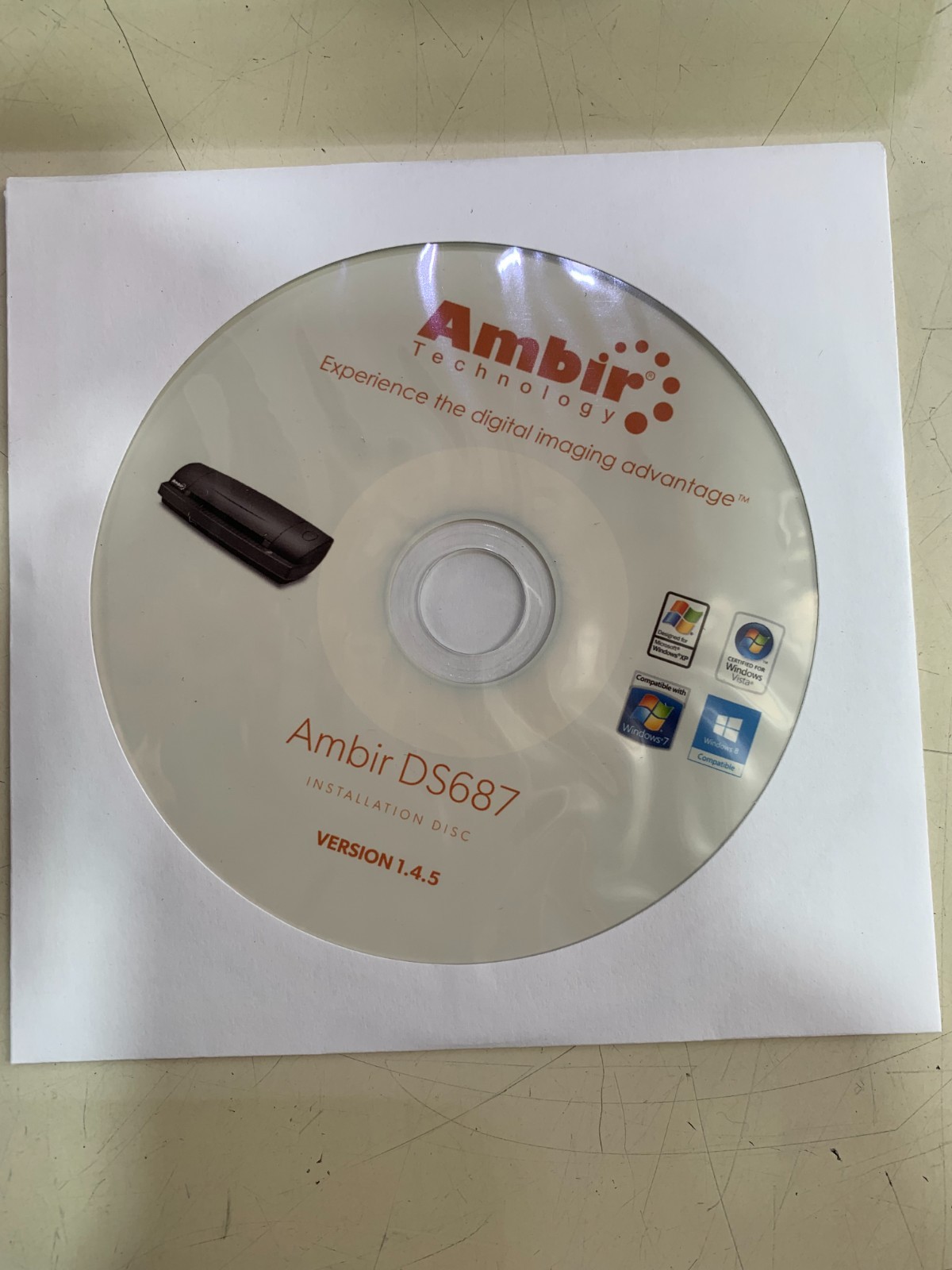 NEW AMBIR ImageScan PRO 687 DUPLEX CARD SCANNER MODEL: DS687 DS687-3 – NEW