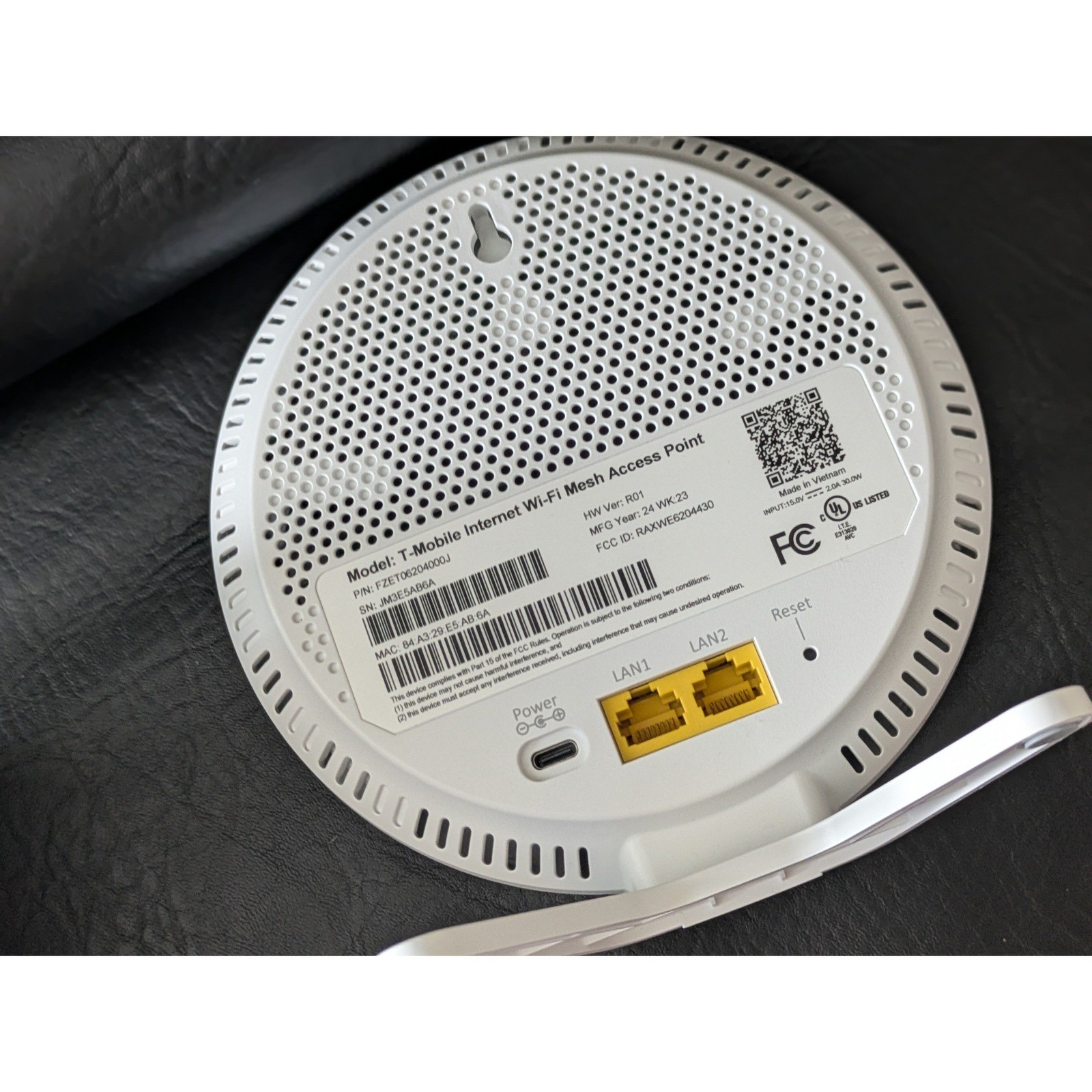 T-Mobile Internet Wi-Fi Mesh Access Point White FZET06204000J Extender Works