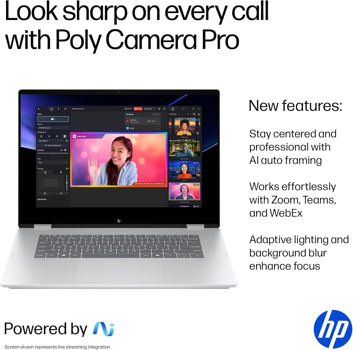 HP OmniBook 7 2-in-1 16″ 3K OLED Touch Laptop Intel Ultra 7 258V 32GB 2TB SSD