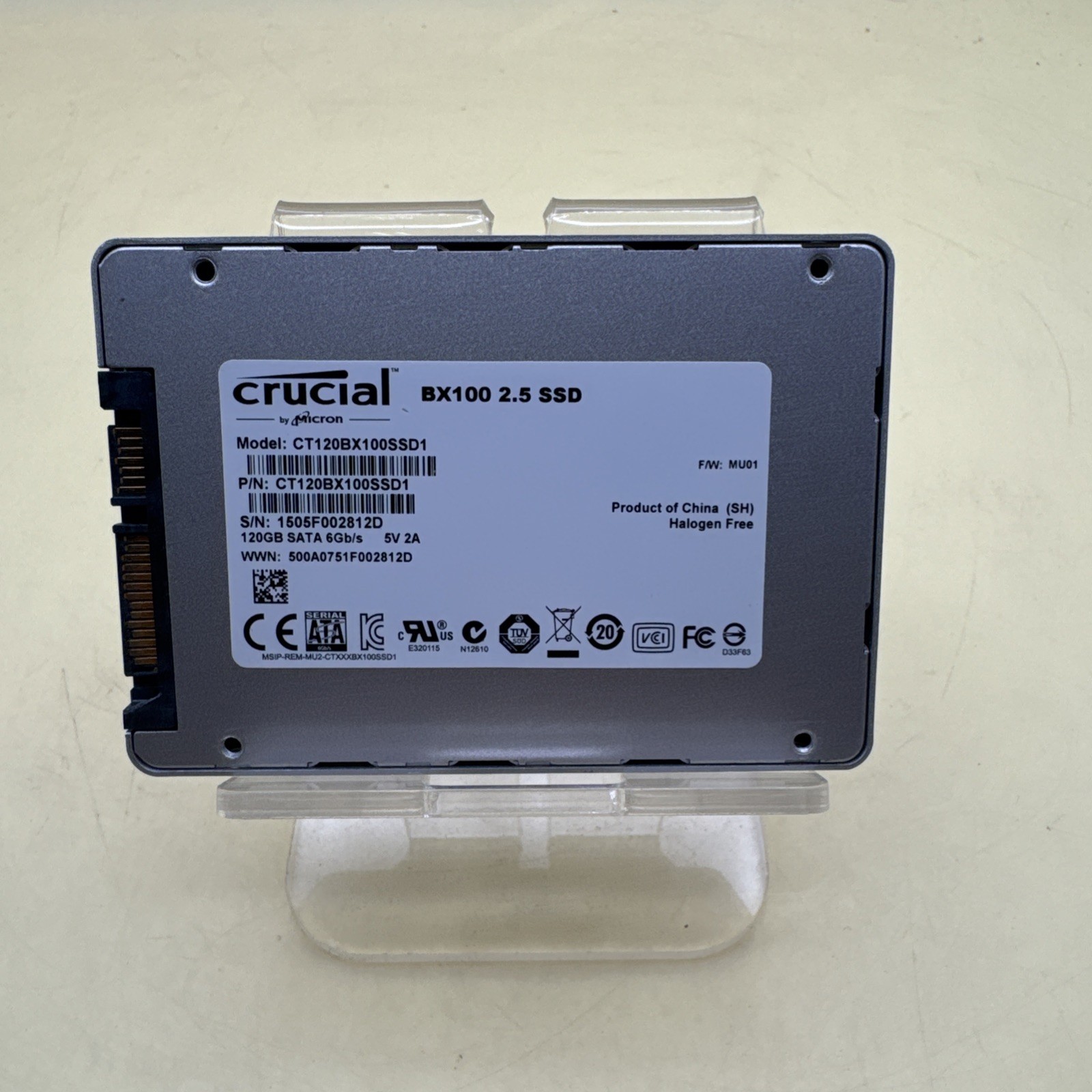 CRUCIAL~ Micron~BX100 120GB 2.5″ SATA / 6Gb/s CT120BX100SSD1 Solid State Drive