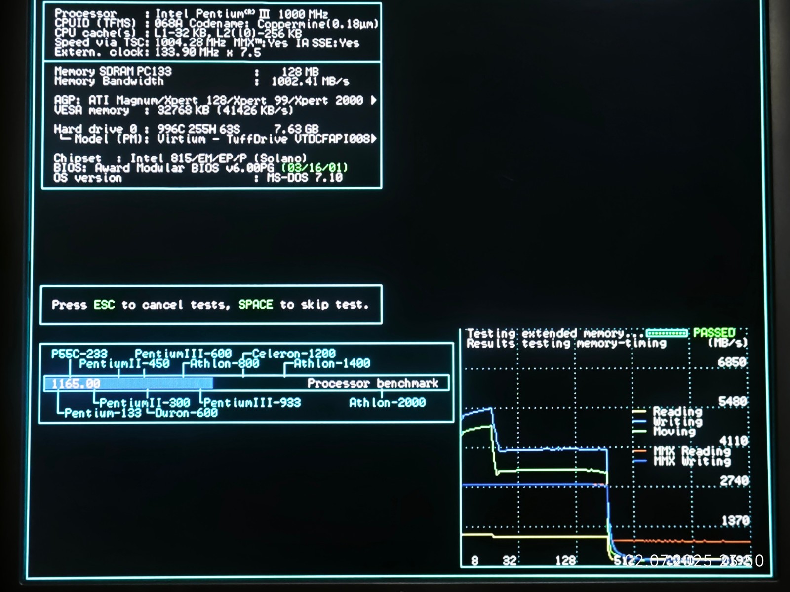 Socket 370 *Coppermine Overclocking* with AGP Pro Soltek SL-65EP + CPU & 128 MB