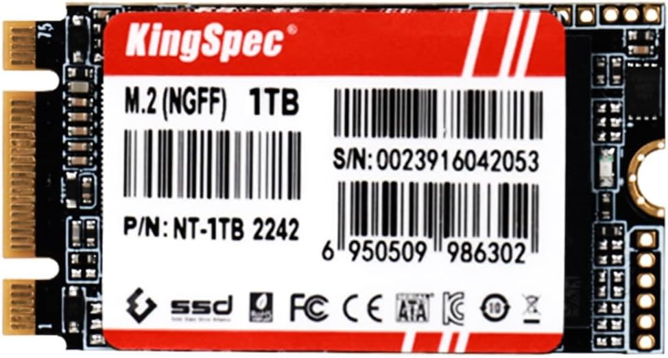 KingSpec NT Series 1TB Internal SSD M.2 2242 SATA III – 520MB/s PC Memory