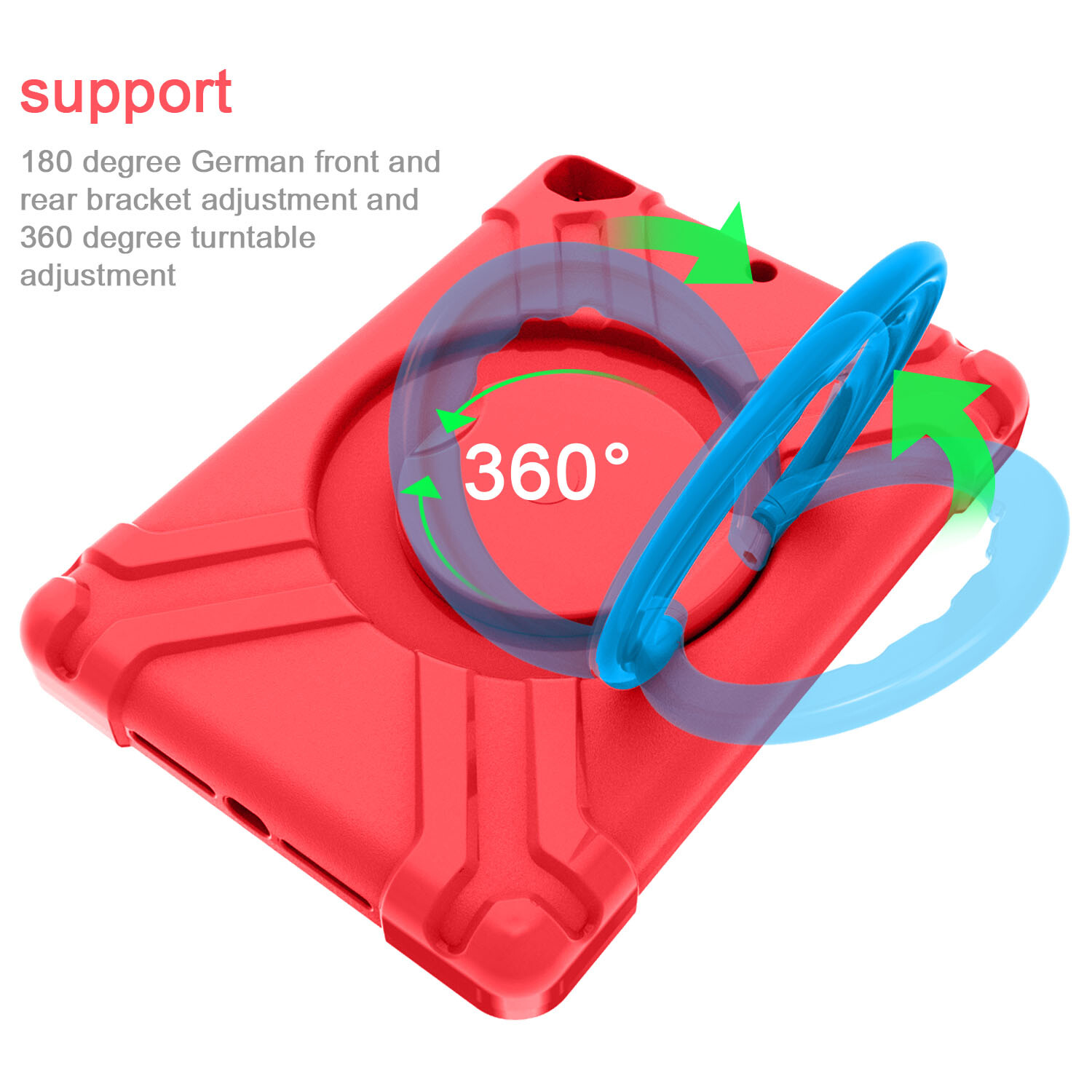 For iPad Pro 11-in 1st 2nd 3rd 4th Generation Shockproof Rotate Case Cover Stand