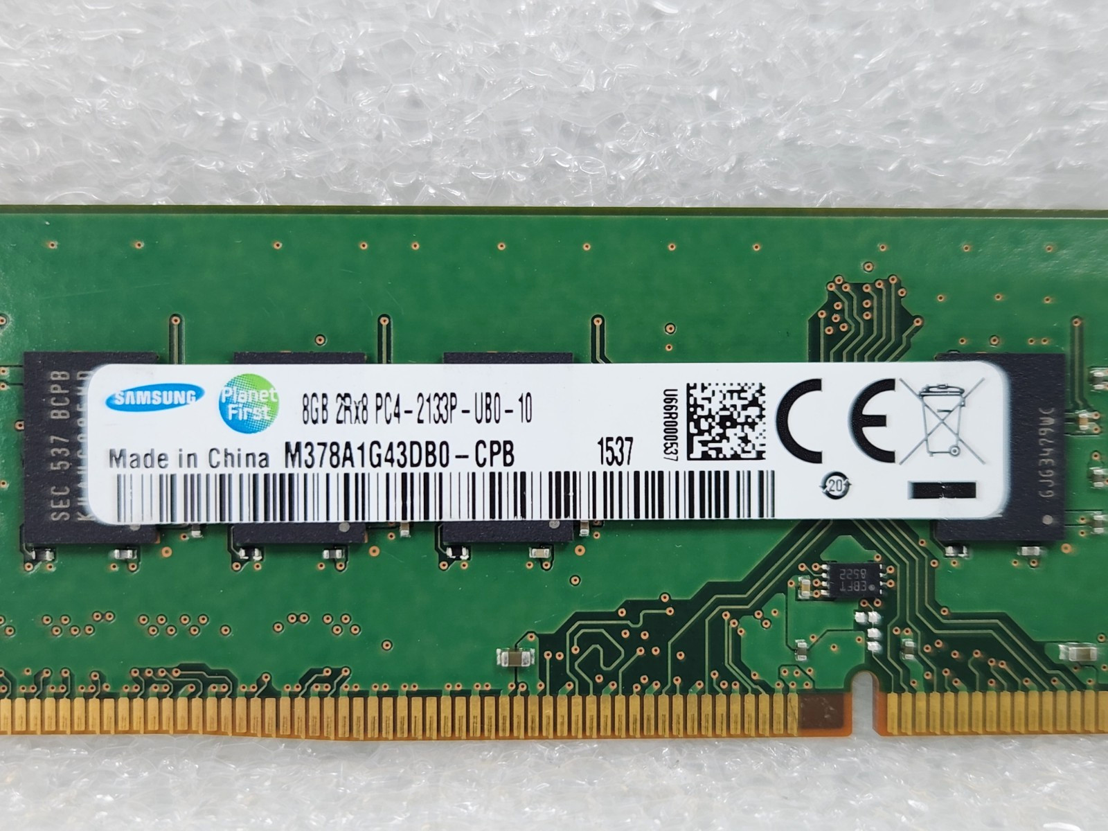 LOT OF 2 Samsung M378A1G43DB0-CPB 16GB (2x8GB) 2Rx8 PC4-2133P Desktop Memory