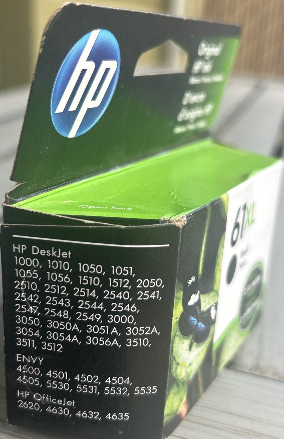 Genuine HP 61XL Black Ink Cartridge Malaysia MAR 2024 New Sealed
