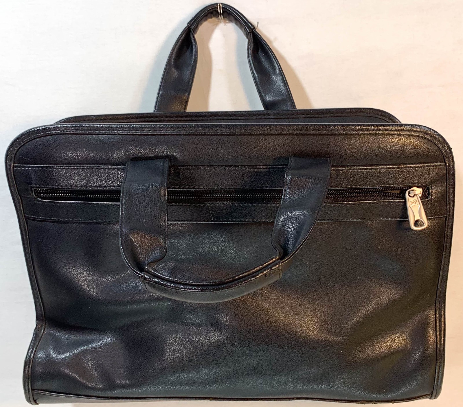Laptop Bag American Tourister Carry On Black Faux Leather 11.5in X 16.5in
