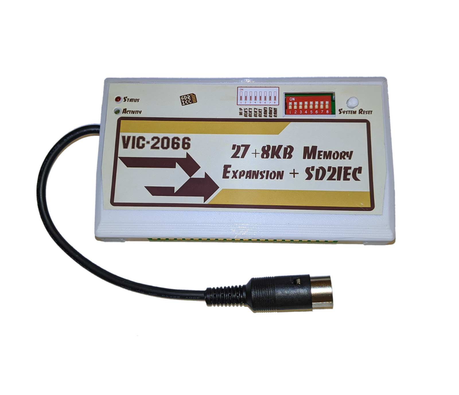 New Commodore VIC-20 35KB Switchable Memory RAM Expansion + SD2IEC VIC-2066 735