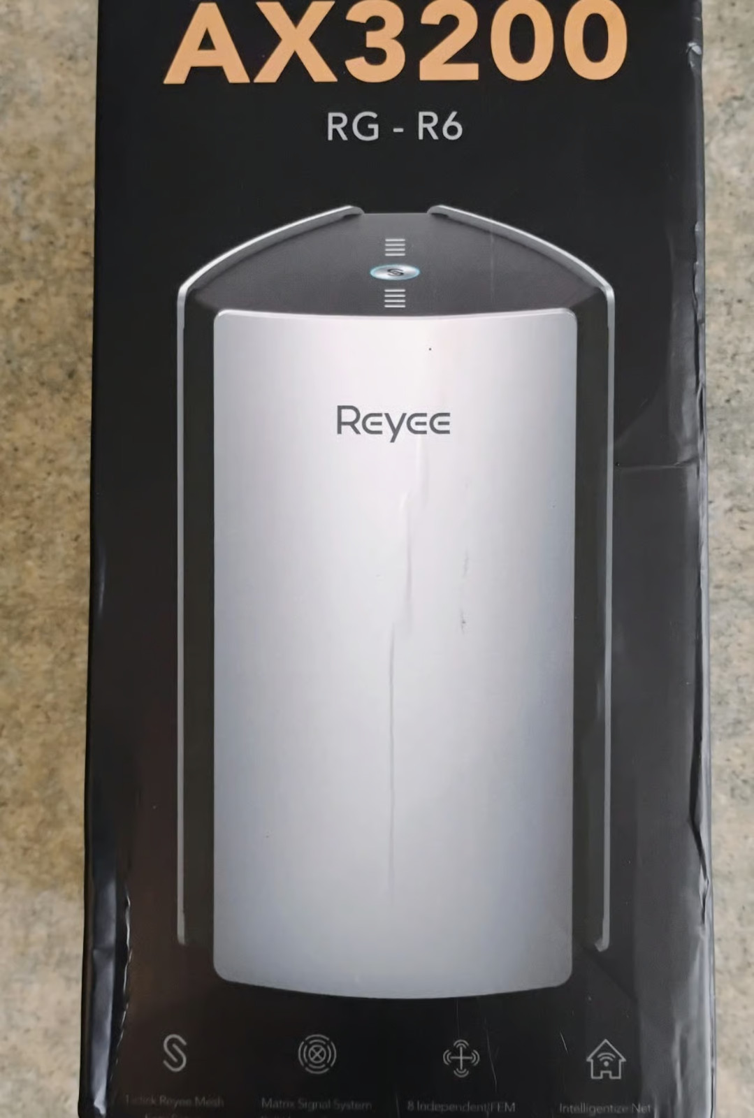 Reyee RG-R6 Home Mesh WiFi System, AX3200 Smart WiFi 6 Router R6 1-Pack),