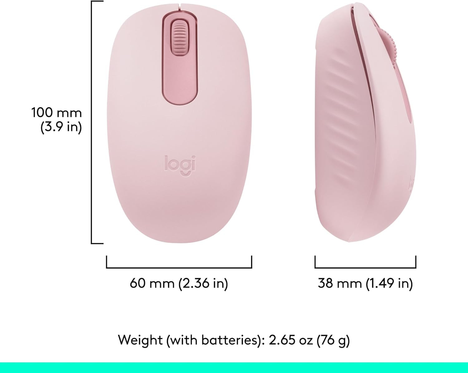 Logitech M196 Bluetooth Wireless Mouse, Compact and Portable Mouse for Laptops,