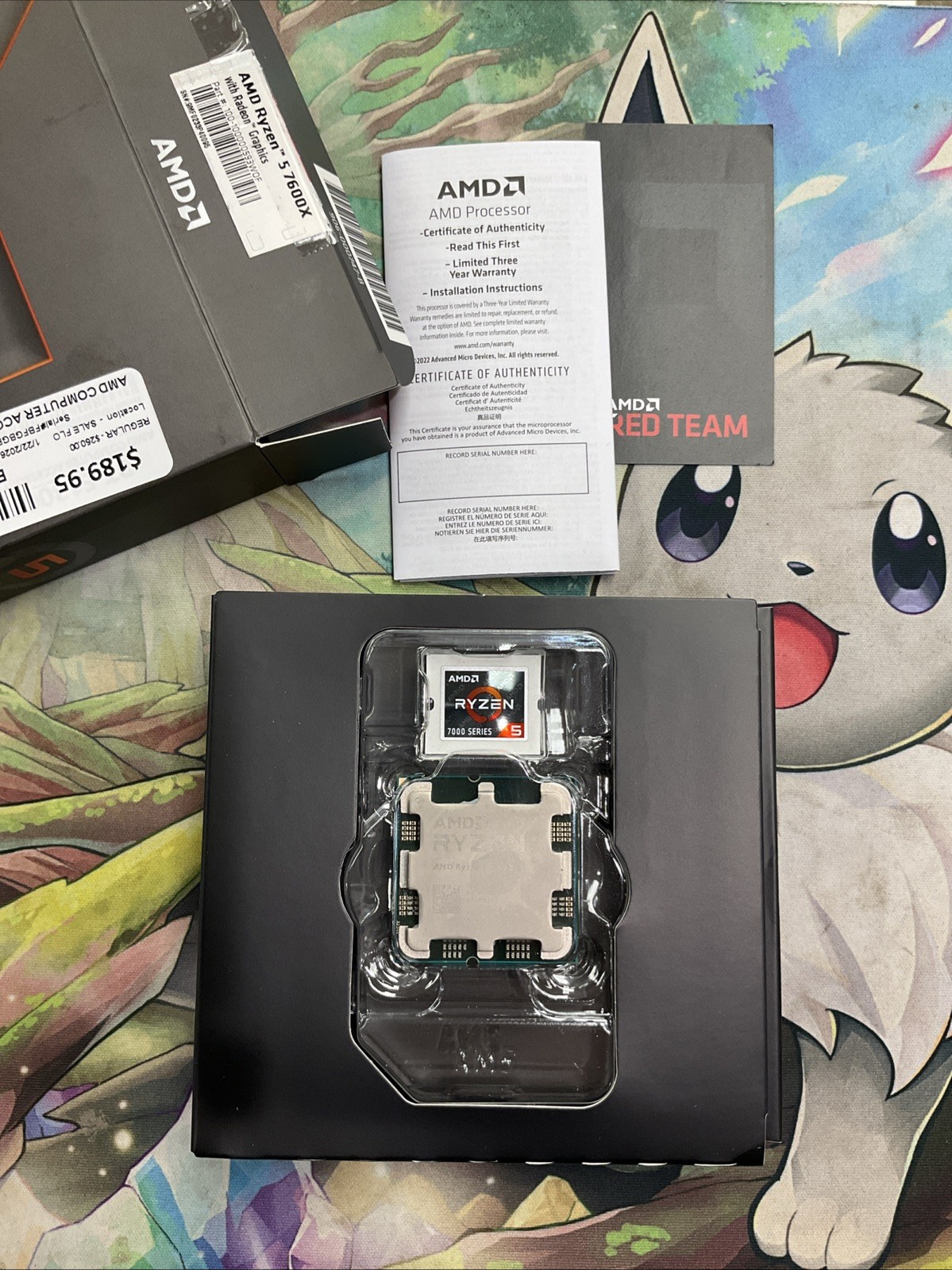 AMD Ryzen 5 7600X – 6-Core 4.7 GHz – Socket AM5 – 105W Desktop Processor