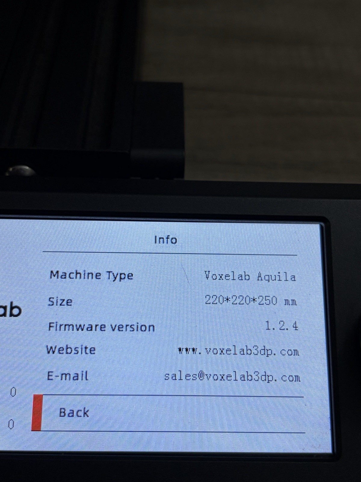 Voxelab Aquila FDM 3D Printer 220×220 Touch Screen PLA Open Source DIY Kit