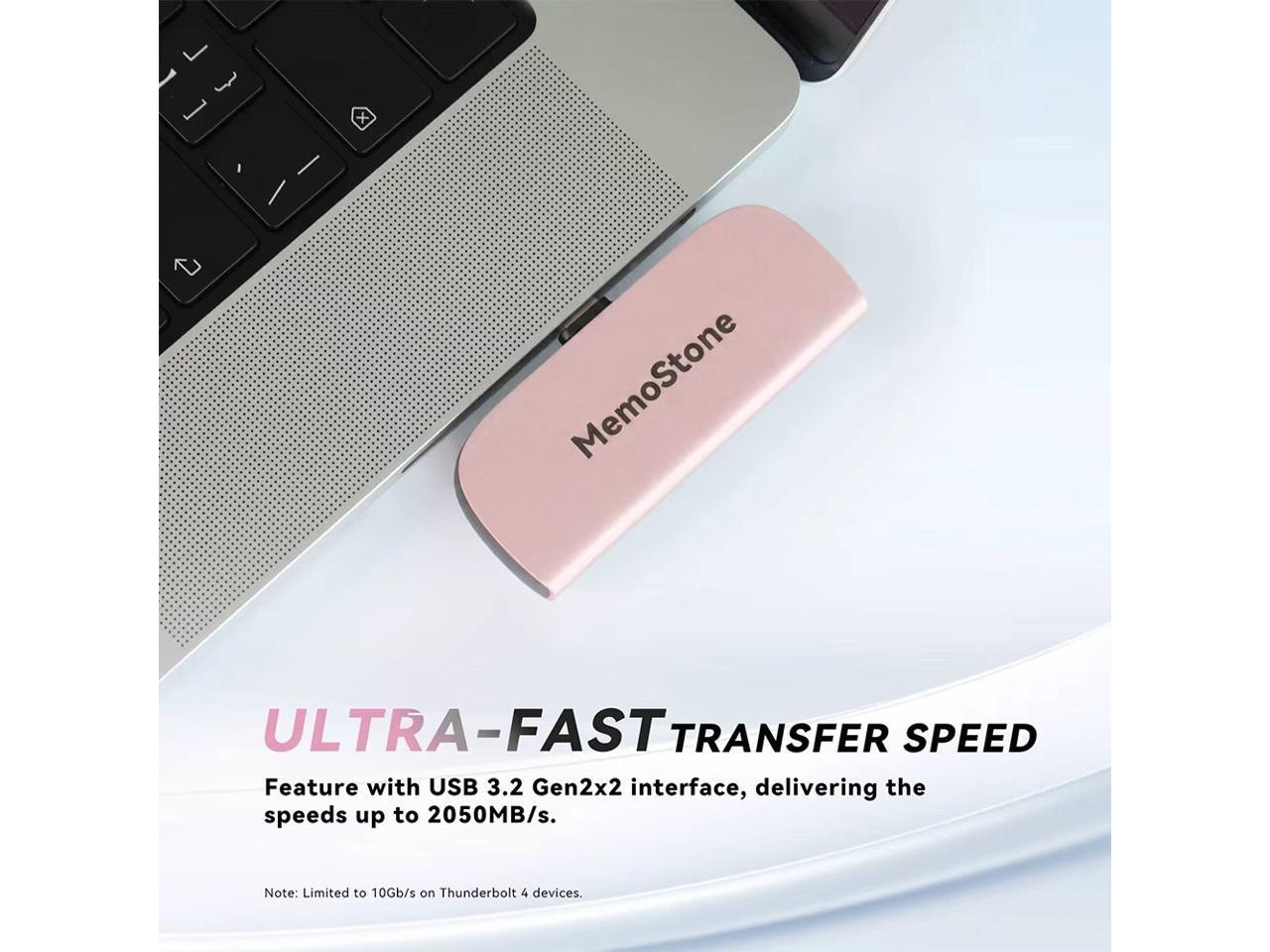 KingSpec MomeStone 1TB Portable SSD up to 2000MB/s Read, Thumb Drive Metal USB 3