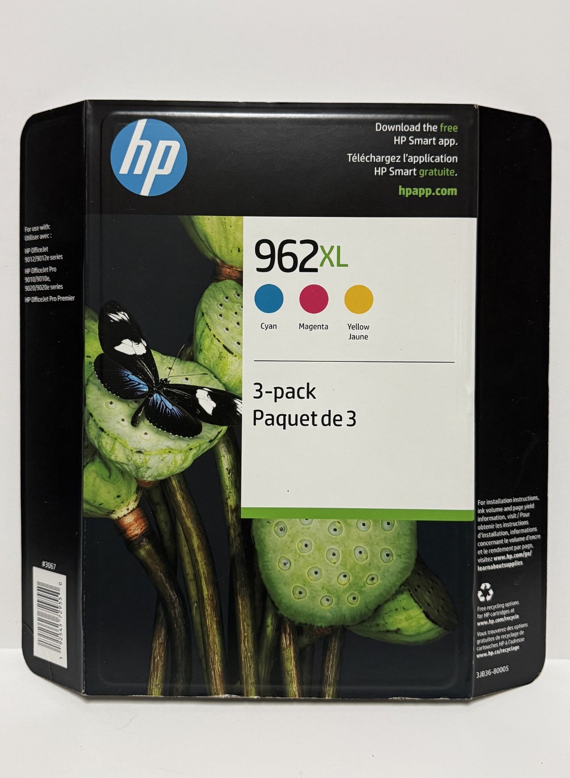 HP 3JB36BN 962XL High Yield Inkjet Cartridge Yellow/Magenta/Cyan 06/2027+