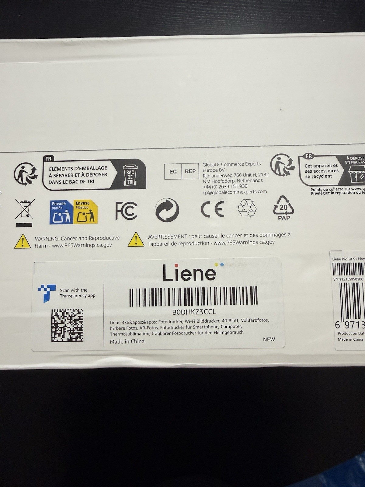 Liene PixCut S1 Photo Sticker Printer & Cutter Model DHP700 – Used Once