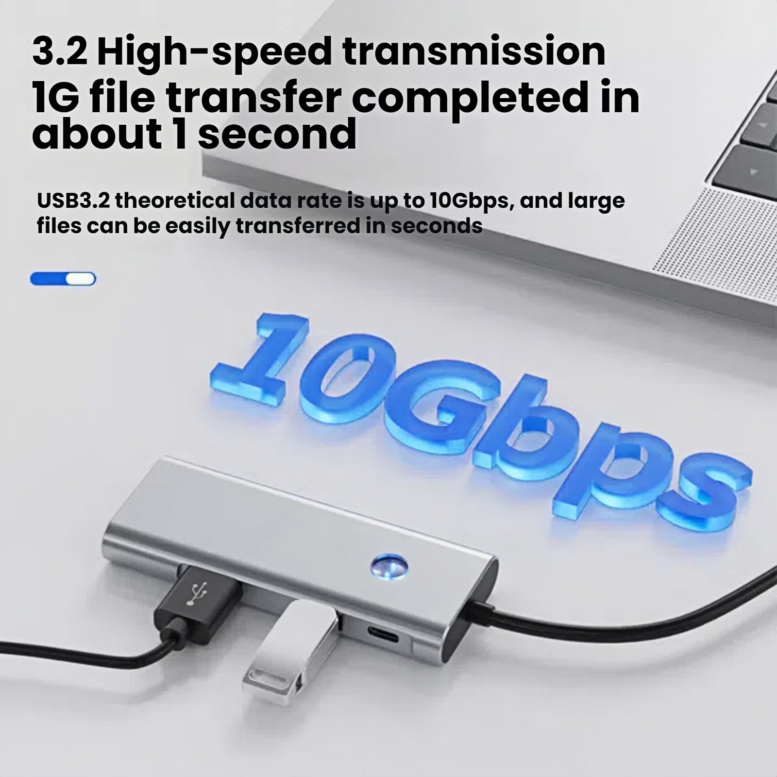 USB-C Docking Station with 4K HDMI,100W PD&10Gbps USB Data Ports For Laptop Ipad