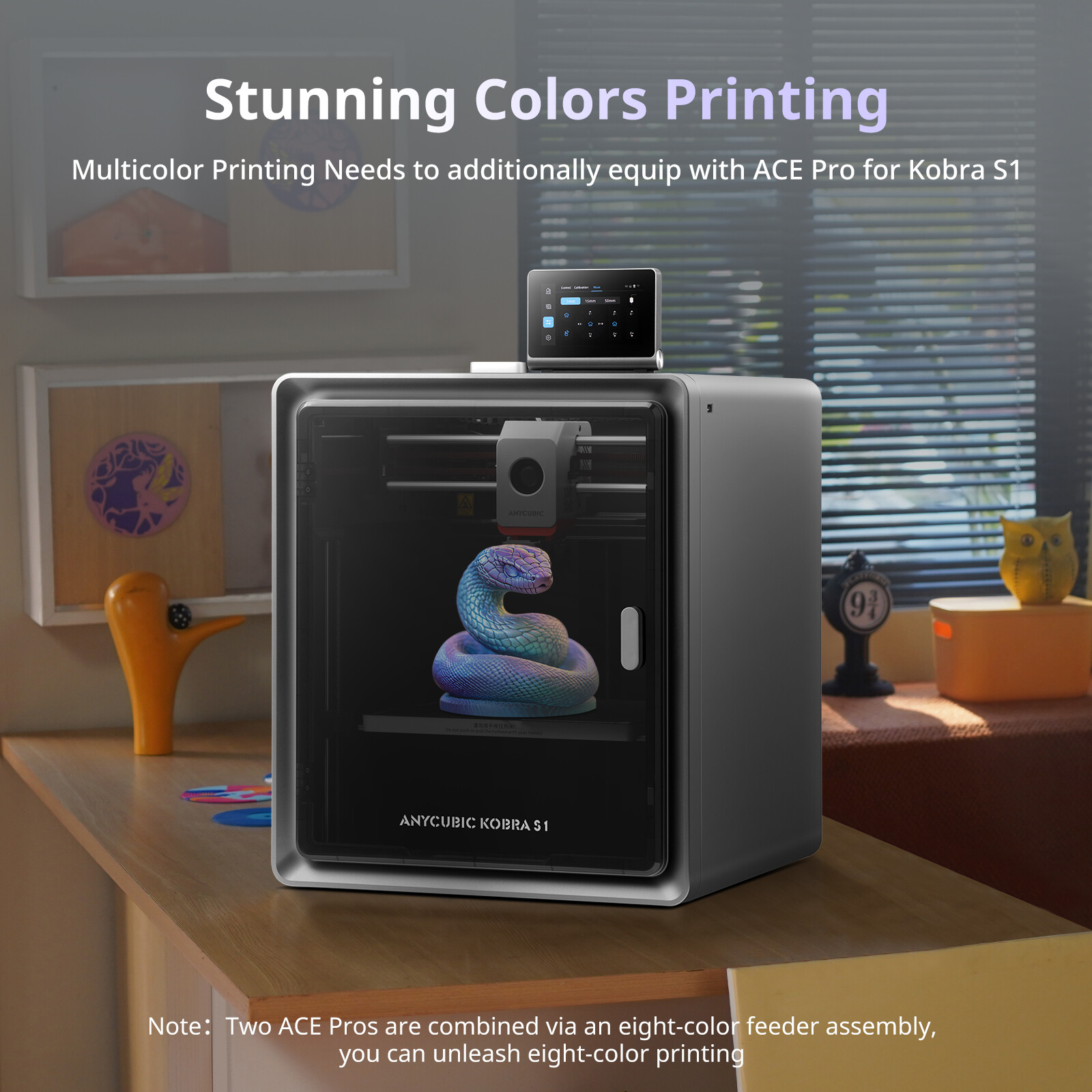 【Repaired】 ANYCUBIC Kobra S1 FDM 3D Printer CoreXY 600mm/s Multicolor Printing