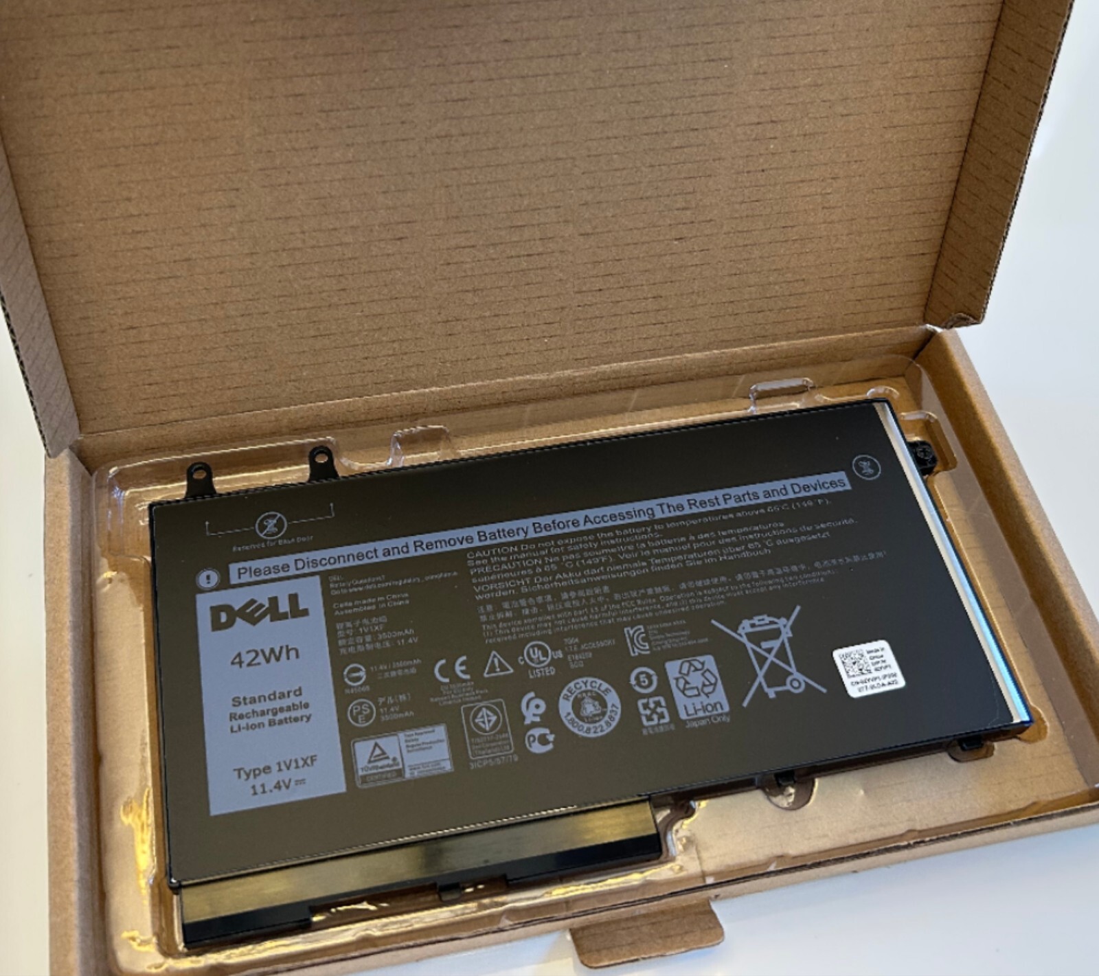 OEM 42Wh 1V1XF Battery For Dell Latitude 5400 5410 5500 5510 Series 01V1XF XV8CJ