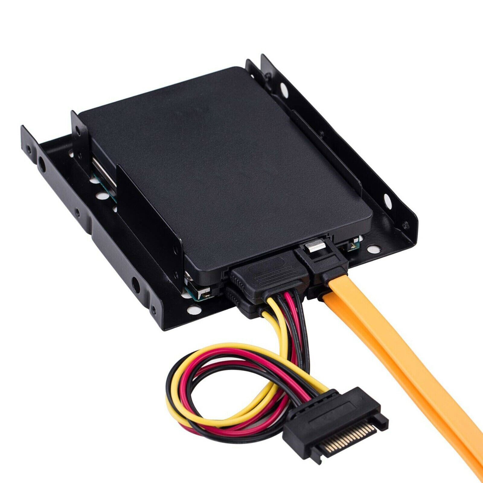 Dual Mounting 2.5″ to 3.5″ Bay SSD Metal Hard Drive HDD Bracket Adapter Dock